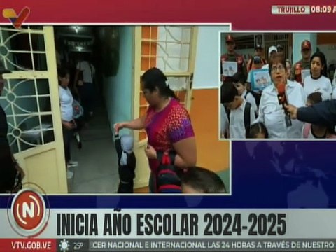 Docentes y estudiantes del Edo. Trujillo entusiasmados en el retorno a clases 2024-2025