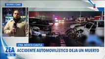 Accidente automovilístico deja un muerto en la carretera México-Cuautla