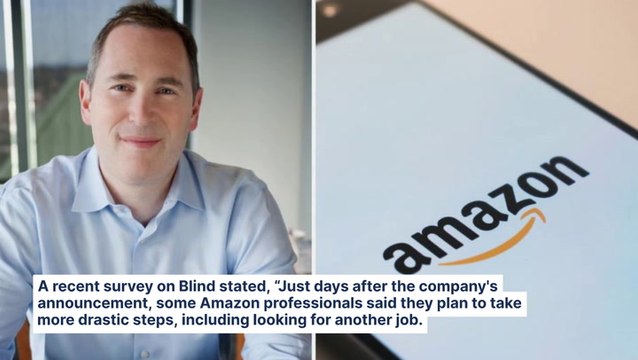 Amazon CEO Andy Jassy Faces Employee Revolt Over Full-Time Return To Office Mandate, 73% Consider Quitting: Survey