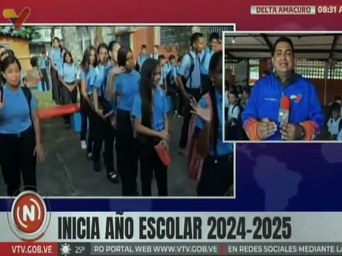 Docentes del edo. Delta Amacuro reciben con armonía y alegría a estudiantes en el nuevo año escolar