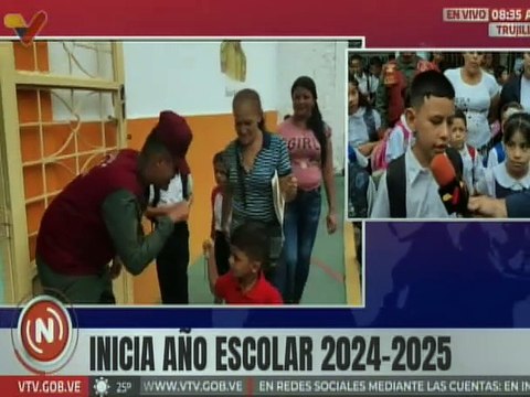 Trujillo | Estudiantes del mcpio. Valera felices por el inicio del año escolar 2024-2025