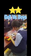 What a calculating. Girl. Vs.  Boys
