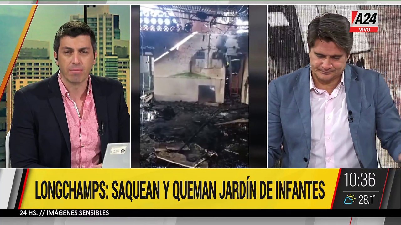   DRAMÁTICO: SEQUEAN Y QUEMAN UN JARDÍN DE INFANTES DE LONGCHAMPS