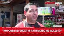 Abel, el dueño del kiosco asaltado en Wilde: 