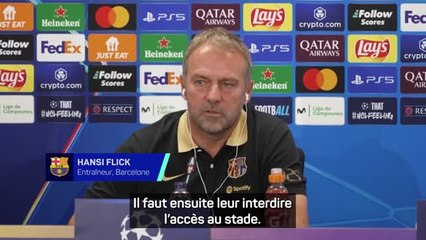 Barcelone - Flick évoque les incidents du derby madrilène