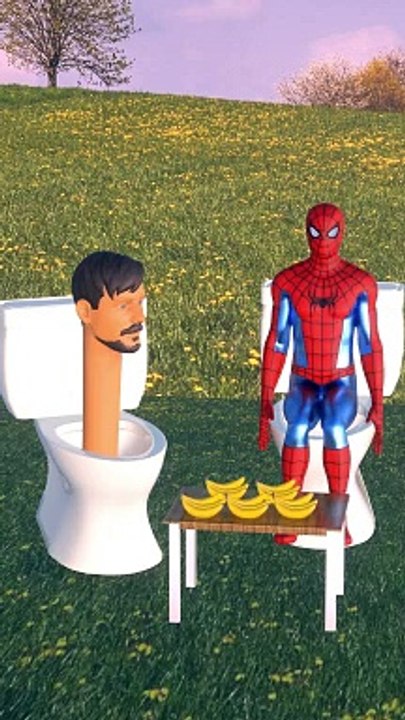 Mr. Beast Try Banana Meme with Spiderman