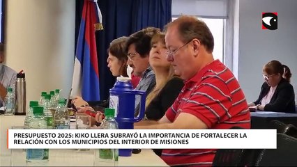 Presupuesto 2025: Kiko Llera subrayó la importancia de fortalecer la relación con los municipios del interior de Misiones