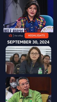 Today's headlines: Imee Marcos, Alice Guo, Chel Diokno | The wRap | September 30, 2024