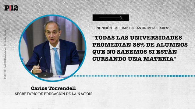 El secretario de Educación denunció que las universidades inventan alumnos