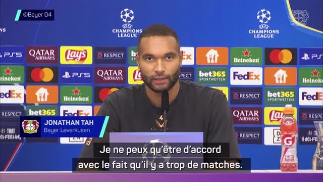 Bayer Leverkusen - Tah sur les cadences infernales : Il y a trop de matches mais je préfère jouer que m'entraîner
