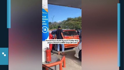 VIRAL! Pemobil Ngamuk di SPBU Wajo Gegara Ditolak Isi BBM Pertalite