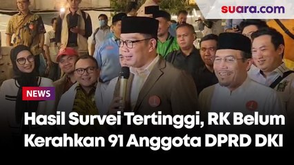 Hasil Survei Tertinggi, RK Ngaku Belum Kerahkan 91 Anggota DPRD DKI