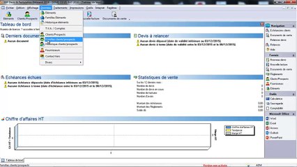 EBP Devis Facturation Bâtiment 2016 :  les familles et fiches clients
