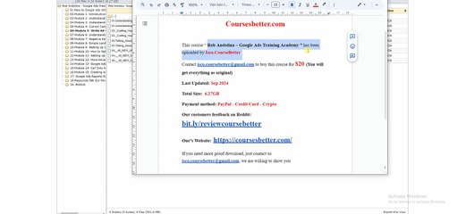 (CoursesBetter.com) Rob Andolina – Google Ads Training Academy