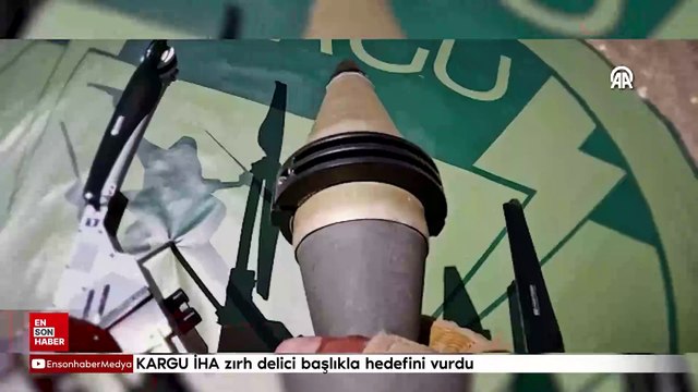 KARGU İHA zırh delici başlıkla hedefini vurdu