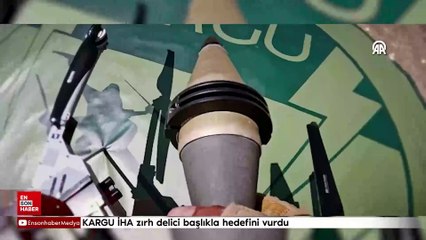 KARGU İHA zırh delici başlıkla hedefini vurdu