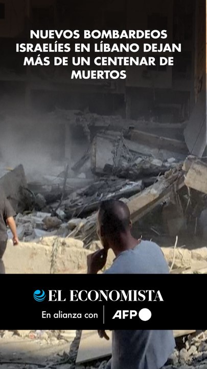 Nuevos bombardeos israelíes en Líbano dejan más de un centenar de muertos