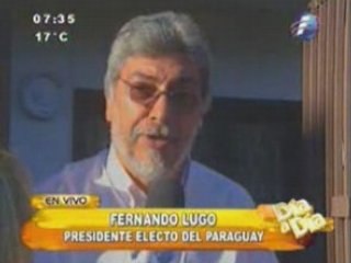 Entrevista a Fernando Lugo un día despues de las elecciones