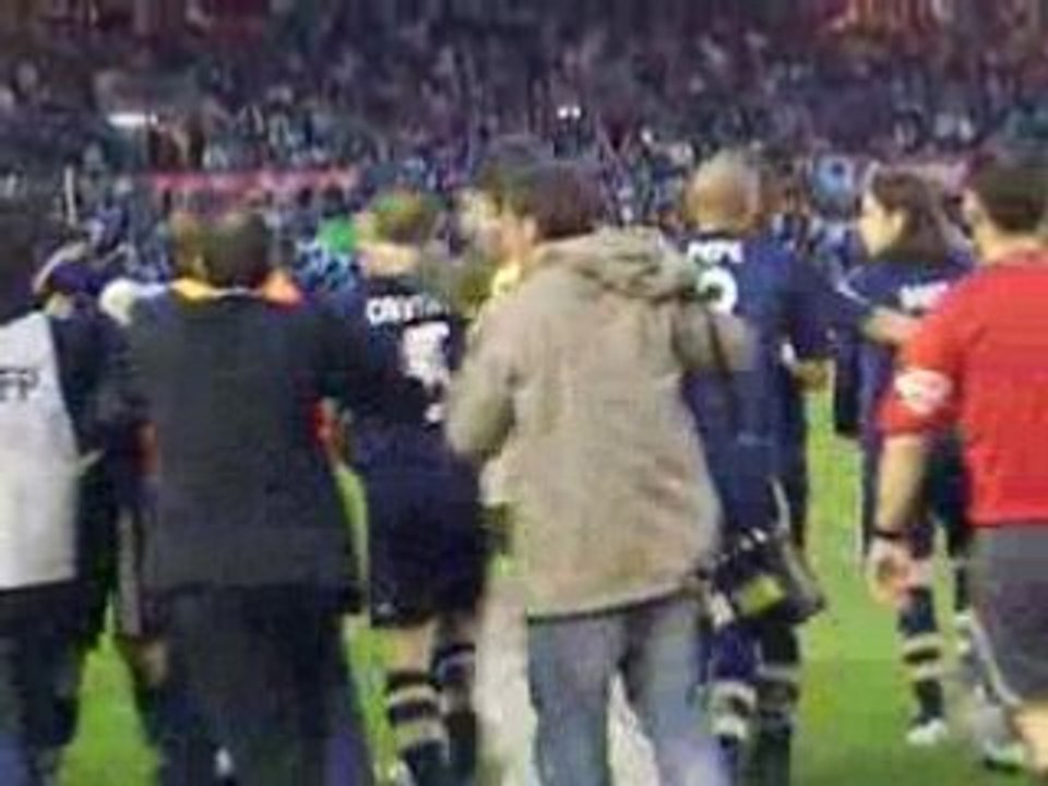 santander-real madrid les joueurs fetent la victoire