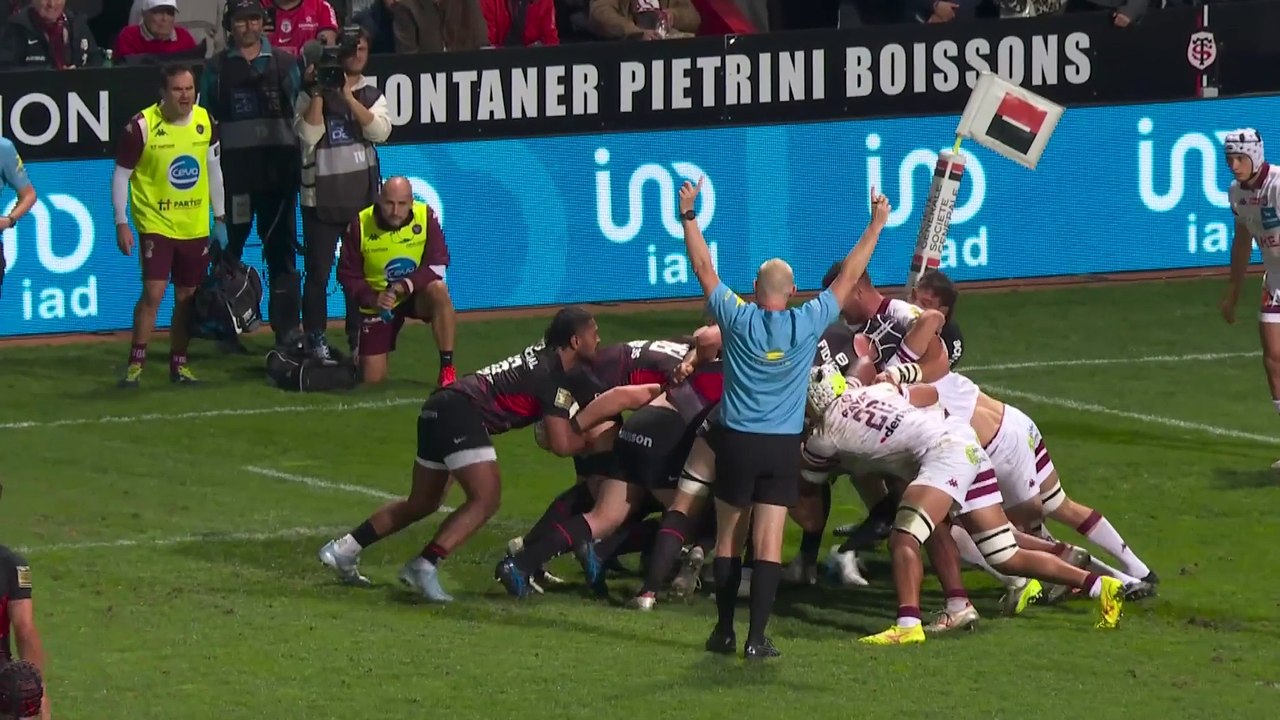 TOP 14 - Essai de Peato MAUVAKA (ST) - Stade Toulousain - Union Bordeaux-Bègles