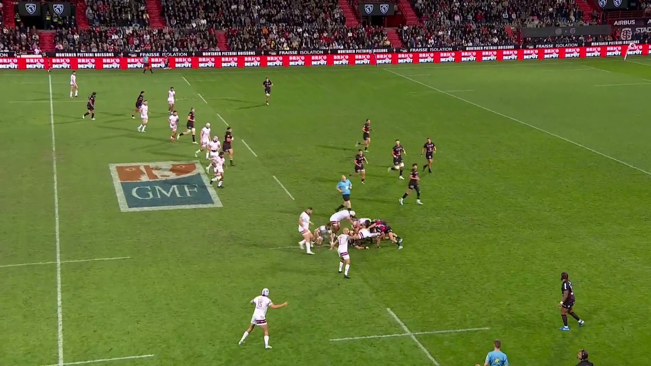 TOP 14 - Essai de Maxime LUCU (UBB) - Stade Toulousain - Union Bordeaux-Bègles