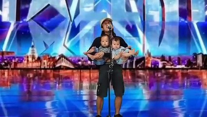Golden Buzzer: Filipino Participant Extraordinary Voice with Two Strange Babies Makes the Judges Cry