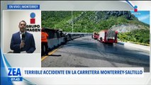 Accidente en la carrera Monterrey-Saltillo deja seis muertos