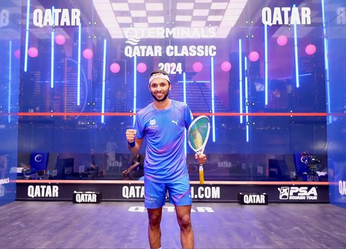 التميمي يبلغ الدور الثاني في بطولة قطر كلاسيك للاسكواش