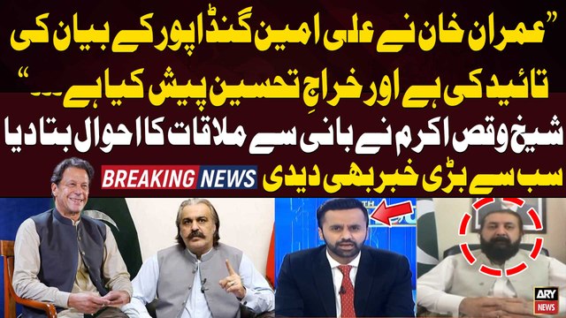 Imran Khan Nay Ali Amin Gandapur Kay Bayan Ki... , Sheikh Waqas Akram Told Inside Story