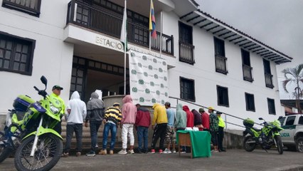 Detuvieron a 12 integrantes de 'Los Troyanos', banda dedicada al microtráfico en Salamina, Caldas