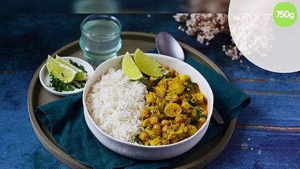 Скачать видео: Curry aux poireaux et aux pois chiches