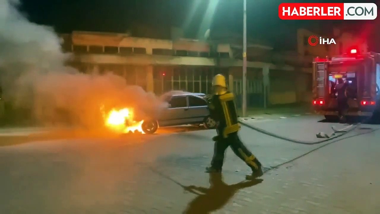 Seyir Halindeki Tofaş Otomobili Alev Aldı