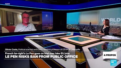 A Le Pen conviction in fake EU jobs case could weigh on far-right support, researcher says