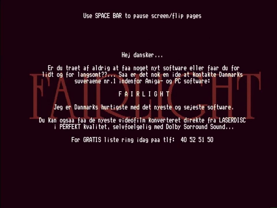 Amiga Cracktro - Sierra Soccer by Fairlight