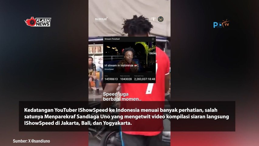 Reza Arap Sentil Sandiaga Uno soal iShowSpeed ke Indonesia