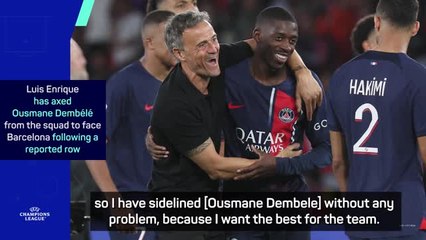 Enrique insists there's no feud with Dembele