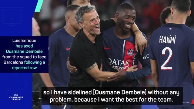 Enrique insists there's no feud with Dembele
