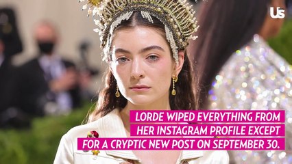 Lorde Deletes Everything From Her Instagram Except New Black Eye Photos