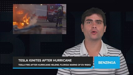 Tesla Bursts Into Flames After Hurricane Helene, Florida Officials Warn of EV Risks