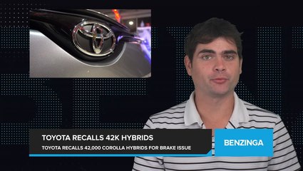 Toyota Recalls 42,000 Corolla Hybrids Over Brake Pedal Issue