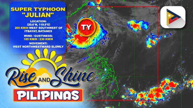 Bagyong#JulianPH, lumakas at isa nang Super Typhoon