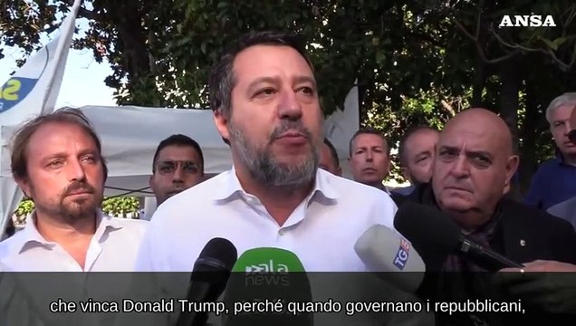 Salvini: Spero vinca Trump, con i repubblicani le guerre finiscono