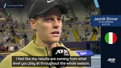 'I changed the physical team' - Sinner on recent success