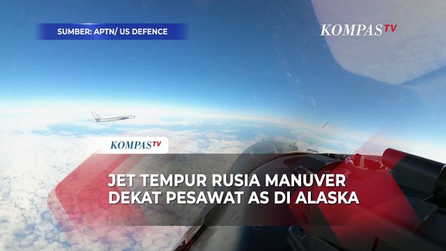 Jet Tempur Rusia Bermanuver Dekat Pesawat AS di Langit Alaska