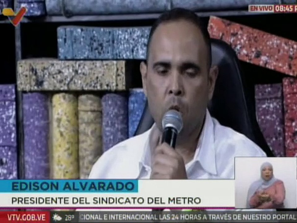 Edison Alvarado: El único líder de la Revolución Bolivariana y la clase obrera es Nicolás Maduro