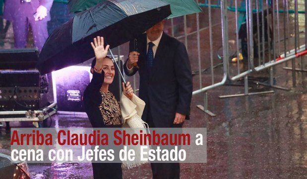 Arriba Claudia Sheinbaum a cena con Jefes de Estado