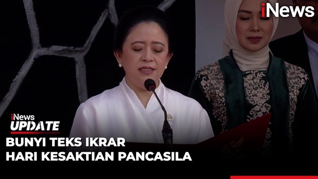 Momen Puan Maharani Baca Ikrar Hari Kesaktian Pancasila, Begini Isinya