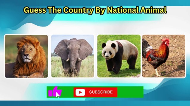 Guess The Country by Its National Animal | National Animals Quiz | Country Quiz Challenge |