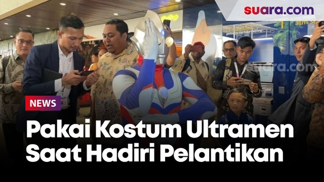 Pakai Kostum Ultramen Saat Hadiri Pelantikannya Sebagai Anggota DPR RI, Begini Tingkah Nyeleneh Jamaludin Malik