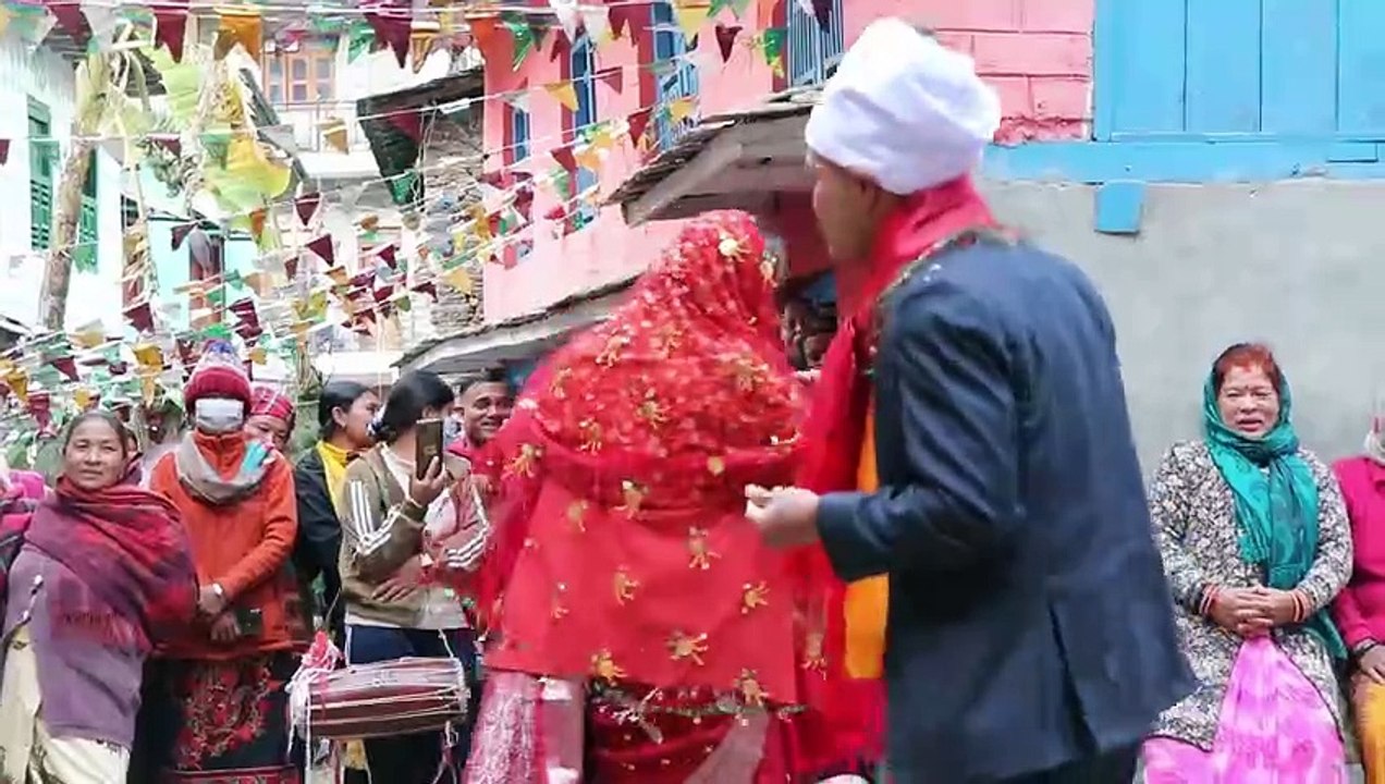 Bride and Groom Dancing in Naumati Baja | Marriage in Nepal | Marriage, Music, Fun and Dance |